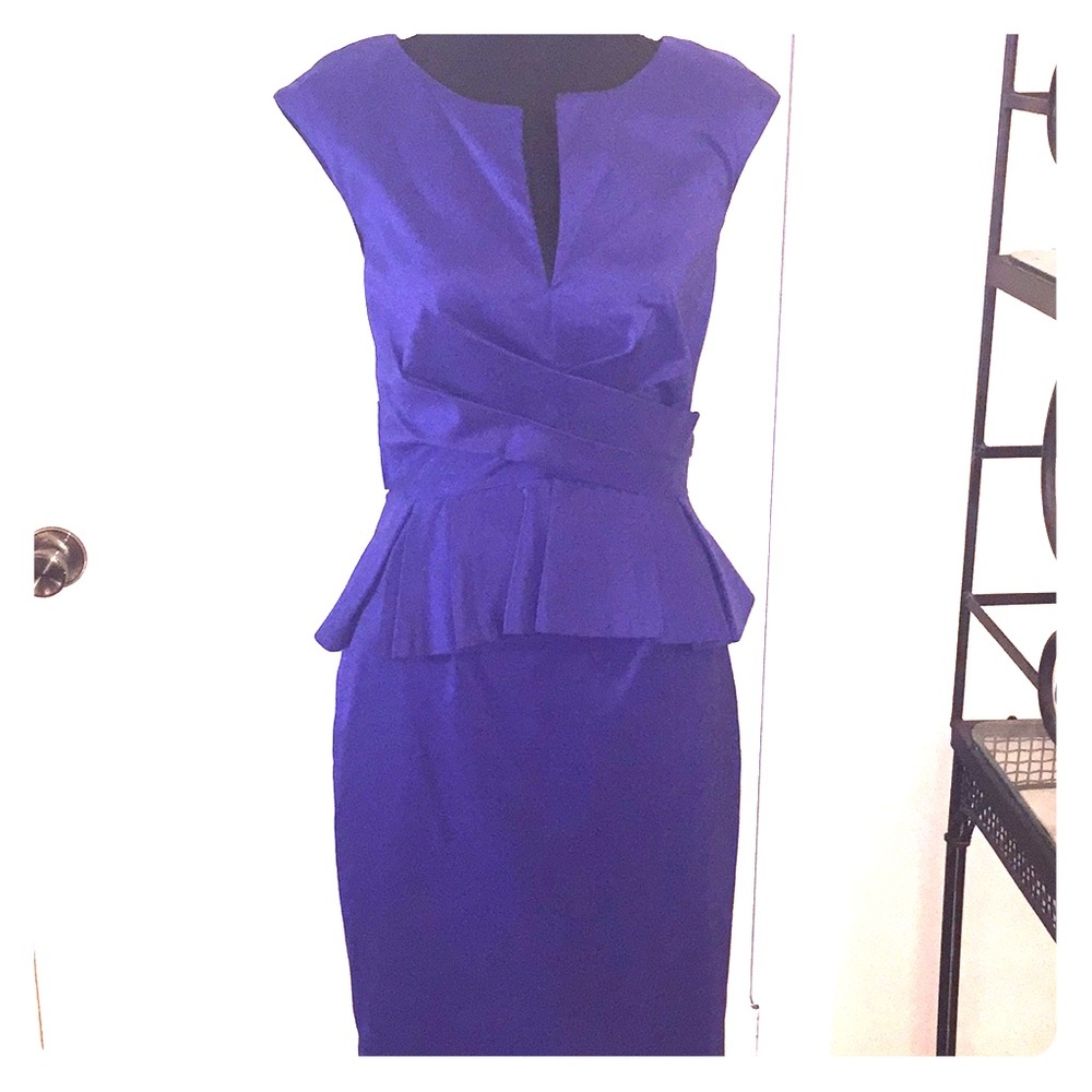 Ivy and Blis size 4 peplum Purple dress
